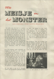 Het MEISJE en het MONSTER ("La Belle et la Bête") - informatieboekje – 1947
