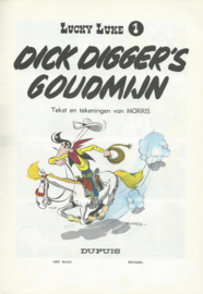 LUCKY LUKE – 1 - DICK DIGGER’S GOUDMIJN – MORRIS - 1970