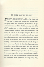 DE OUDE MAN EN DE ZEE – ERNEST HEMINGWAY – jaren ’70