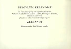 SPECVLVM ZELANDIAE - Nicolaus Visscher – 1973