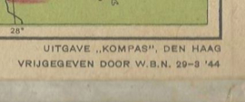 “KOMPAS” SITUATIEKAARTJES – 9 stuks - 1944