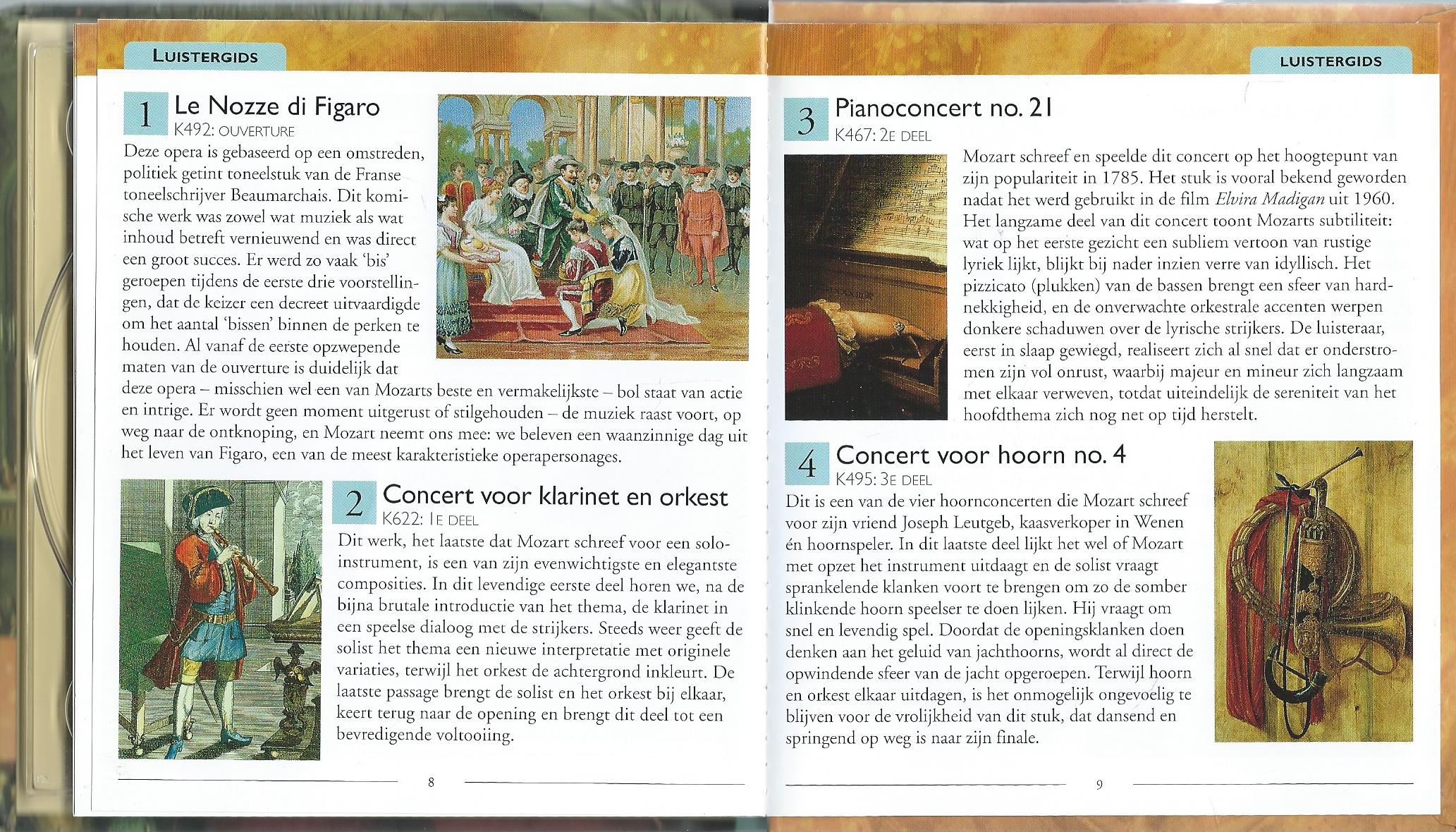 CD – MOZART Muzikale meesterwerken - 2004