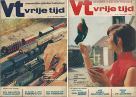 vt vrije tijd – maandelijkse gids door hobbyland - 2 stuks (1964)