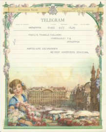 SET van 4 oude belgische telegrammen – 1948