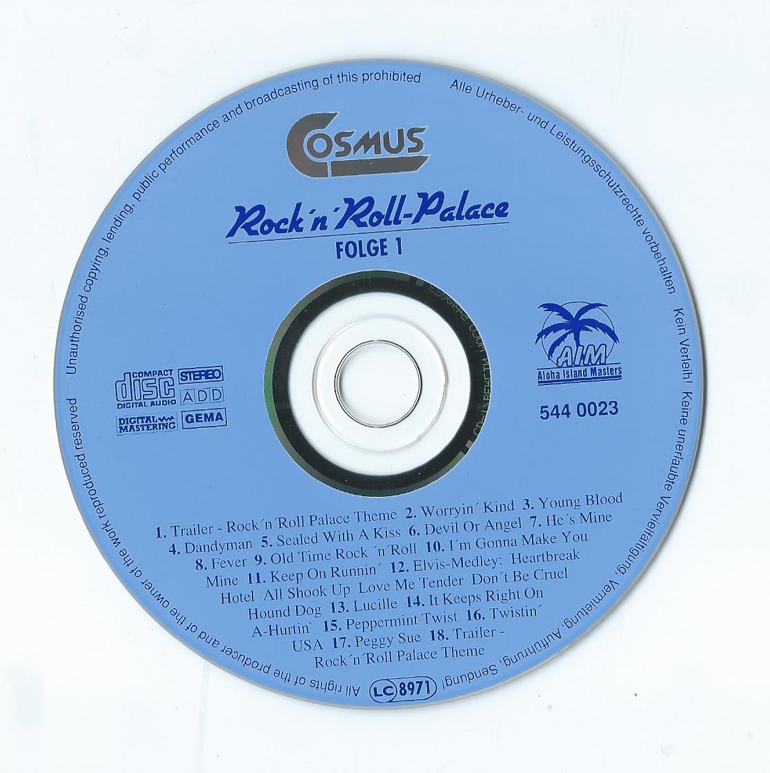 CD – Various - Rock’n’ Roll-Palace – LIVE – Folge 1