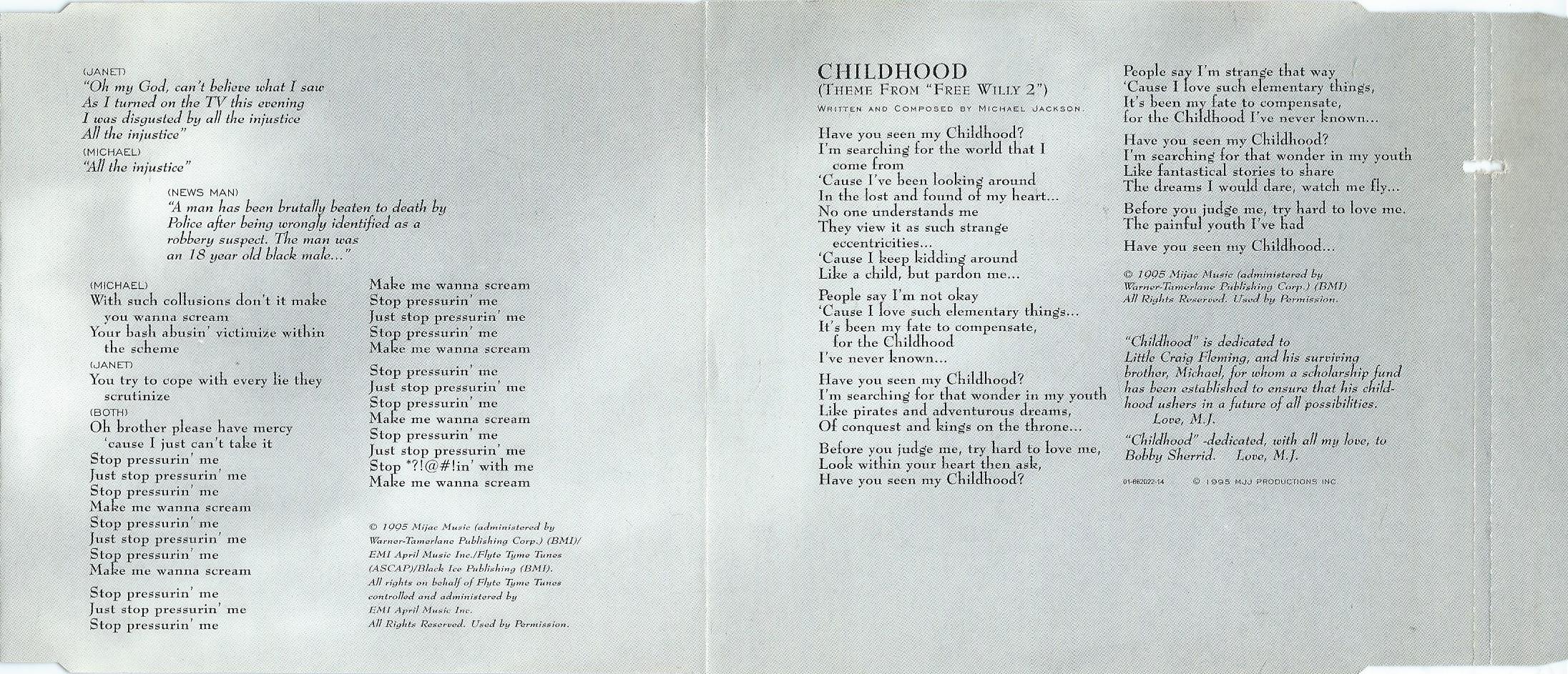 CD – Maxi-Single – MICHAEL JACKSON – SCREAM - 1995