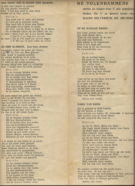 Straatliederen – De Volendammers – 6 stuks - ca. 1930-1950