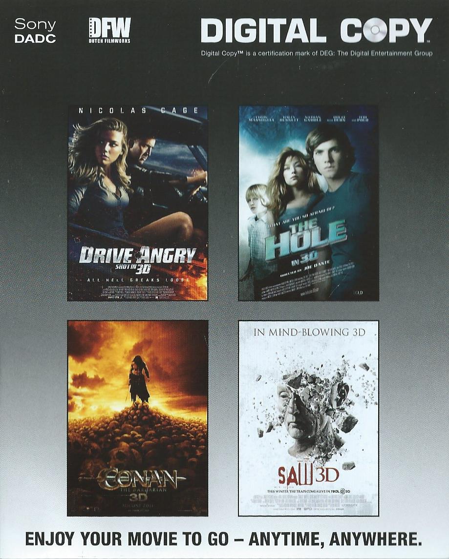 DVD – Blu-ray - UNRATED EDITION TRIPLE PLAY SAW 3D - 2011