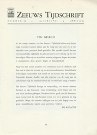 ZEEUWS TIJDSCHRIFT – Watersnoodnummer – 1953