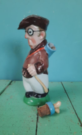 drankfles in de vorm van een golfer - ca. 1930