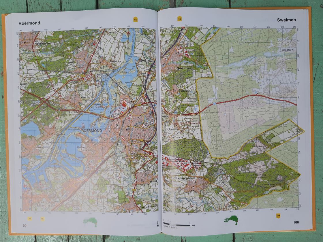 Topografische atlas 1:50.000 Zuid-Nederland - 2016
