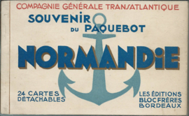 SOUVENIR DU PAQUEBOT NORMANDIE (23/24) - 1937