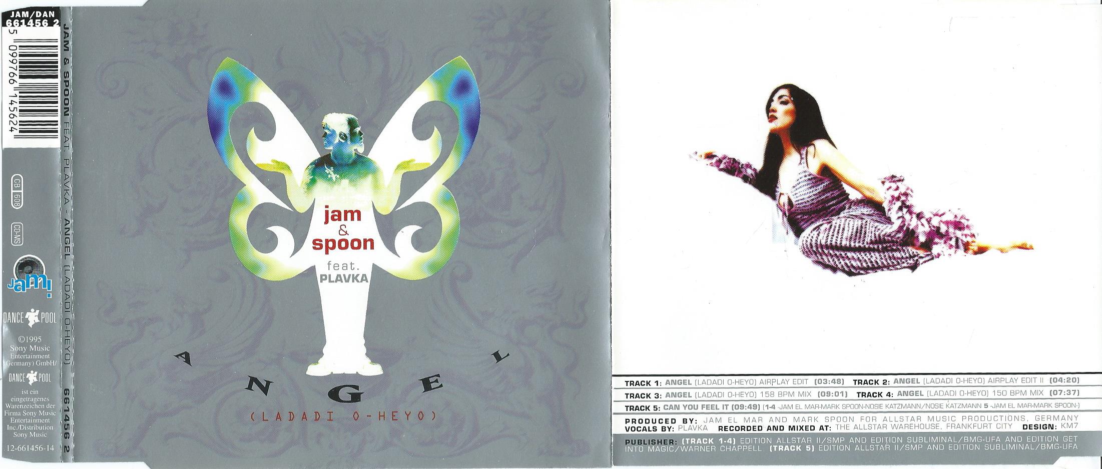 CD – Maxi-Single – Jam & Spoon Feat. PLAVKA – ANGEL (LADADI O-HEYO) - 1995