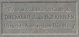 Prent – Proeve van Illustratiedruk - V. LEERS