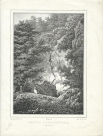 Prent – GROTTE A JUSLENVILLE – N. (Jean-Nicolas) Ponsart - 1829