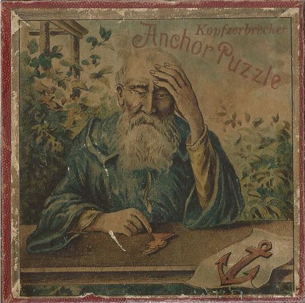 Steenraadsel spel, ‘Anchor Puzzle’ van Richter – ca. 1895