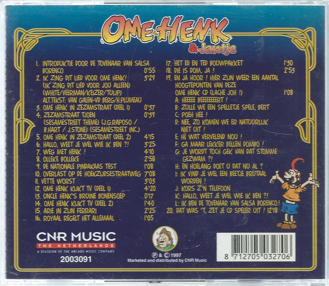 CD – OME HENK – OME HENK en de tovenaar van Salsa Borenco - 1997