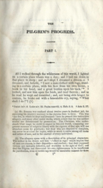 THE PILGRIM’S PROGRESS FROM THE WORLD TO THAT WHICH IS TO COME – JOHN BUNYAN – 1831