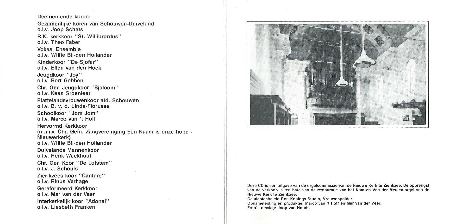CD – Various - ZINGEN op SCHOUWEN-DUIVELAND - jaren ‘80