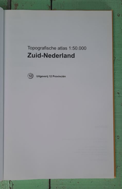 Topografische atlas 1:50.000 Zuid-Nederland - 2016