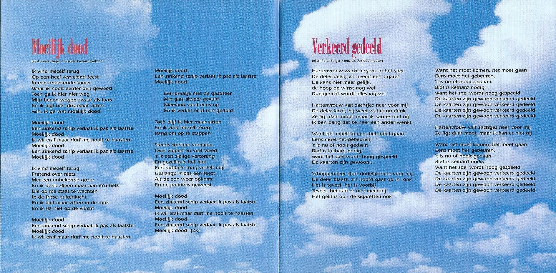 CD – BLØF – NAAKT ONDER DE HEMEL - 1995