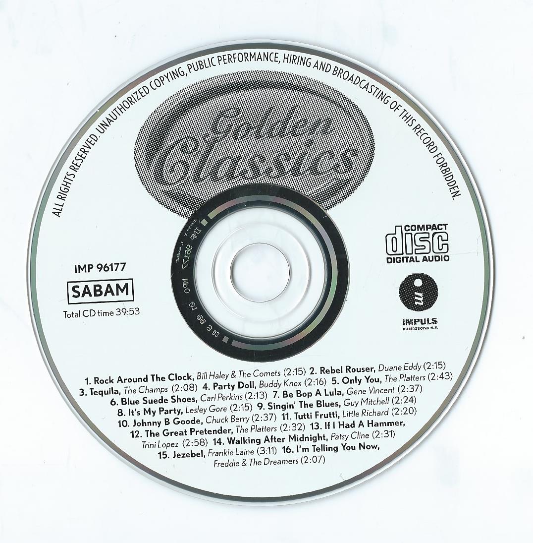 Golden Classics – Back to the 50’s – magazine + CD - 1996