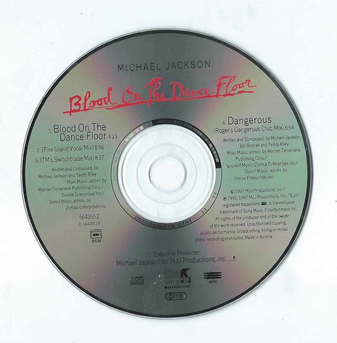 CD – Maxi-Single – MICHAEL JACKSON – Blood On The Dance Floor - 1997