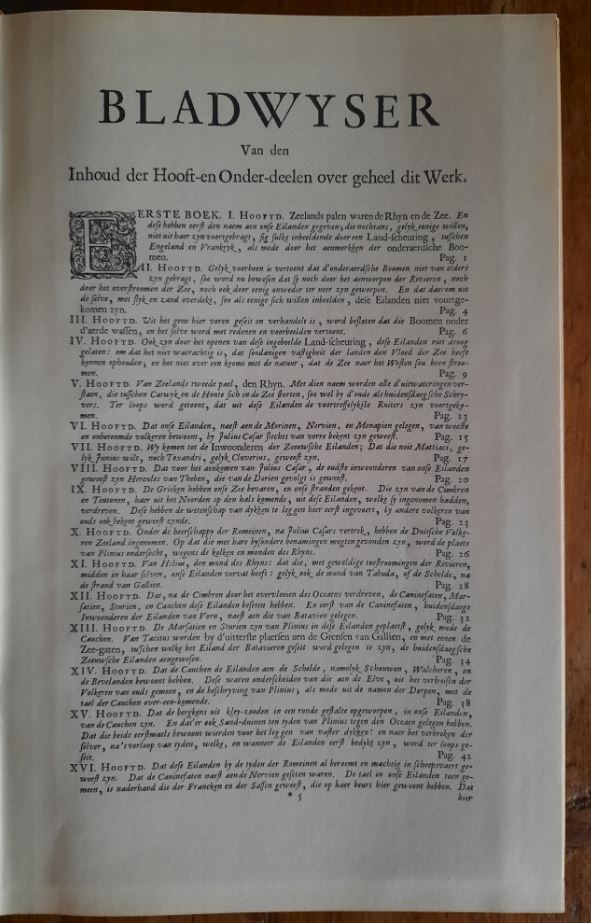 Nieuwe CRONYK Van ZEELAND, EERSTE DEEL ... M. SMALLEGANGE - 1965