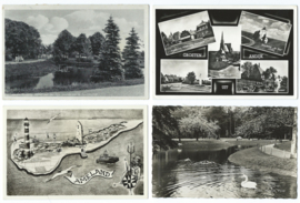 SET van 12 ansichtkaarten – diverse steden - o.a. 1912, 1936, 1939, 1947, 1951, 1959