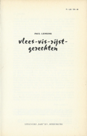 vlees-vis-rijst-gerechten – PAUL LENSINK - 1977