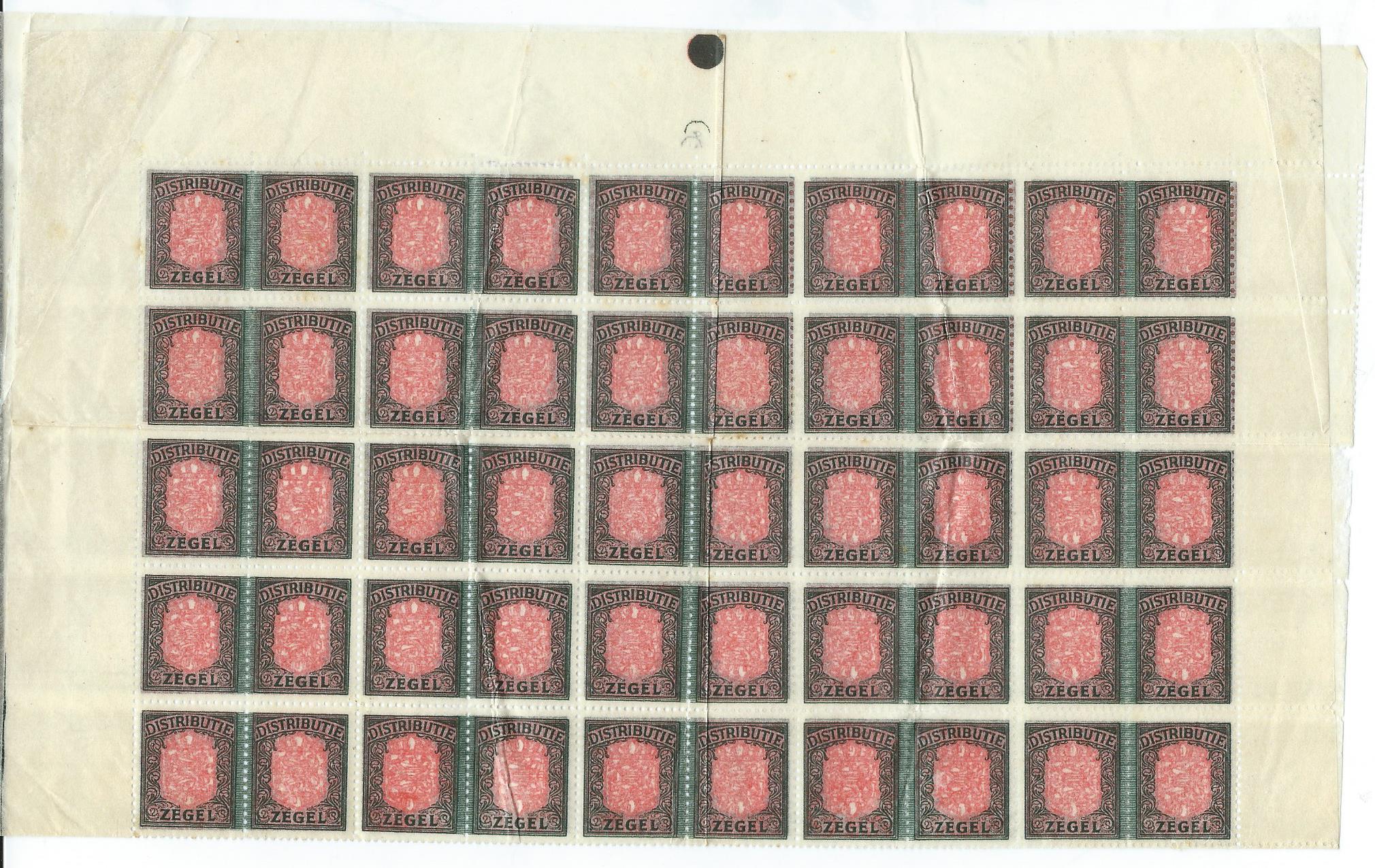 vel DISTRIBUTIE ZEGELS – 1940-1945