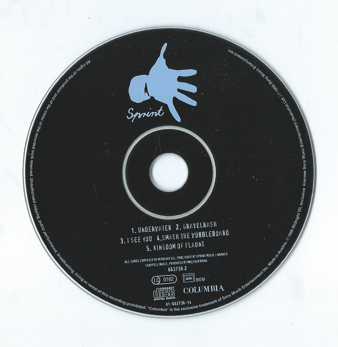 CD – Maxi-Single – MIDNIGHT OIL – UNDERWATER - 1996