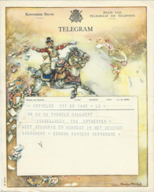 SET van 4 oude belgische telegrammen – 1948