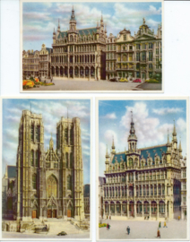 SET van 7 ansichtkaarten - België - BRUXELLES / BRUSSEL - ca. 1950