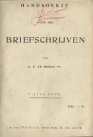 combinatie van 4 (taal-)boeken - A.. DE. BOECK pr. (2x), Dr. ARTHUR BOON en G. DE MUNCK – 1922-1924