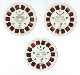 VIEW-MASTER beeldschijven – NIAGARA FALLS / LES CHUTES DU NIAGARA - CANADIAN SIDE - 3 stuks - 1971