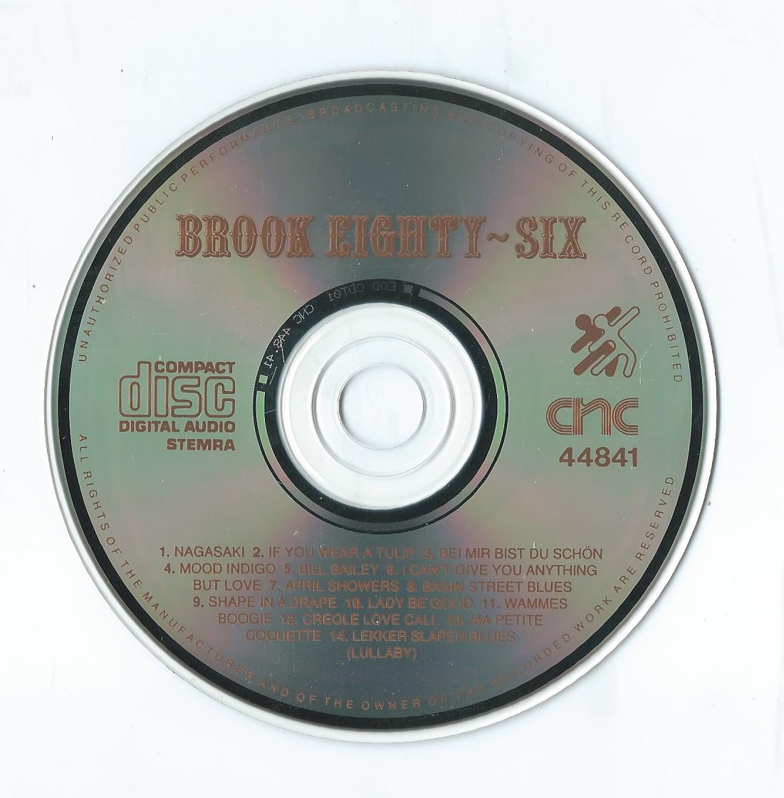 CD – BROOK EIGHTY-SIX – ALL OF US - 1986