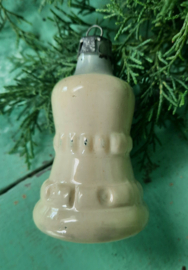 Vintage glazen kerstklokje