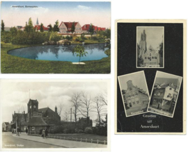 SET van 3 ansichtkaarten – Amersfoort – 1932, 1948 en 1952