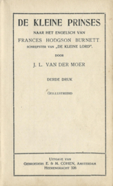 DE KLEINE PRINSES – FRANCES HODGSON BURNETT - 1920