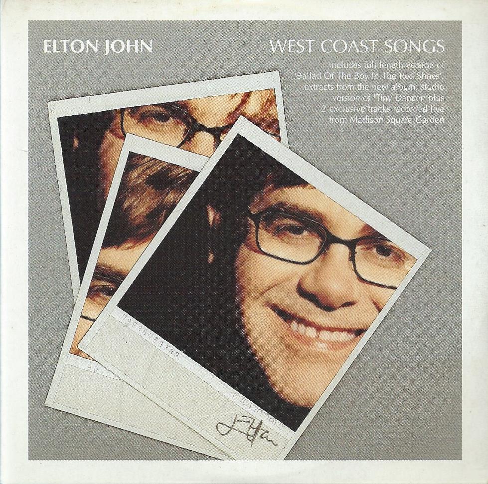 CD –Single – ELTON JOHN - WEST COAST SONGS - 2001