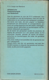Van Goor’s alfabetische plaatsnamengids van Nederland – G.A. LARSEN VAN NEERLAND - 1971
