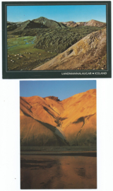 SET van 2 ansichtkaarten – IJsland