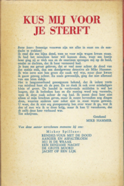 “KUS MIJ… VOOR JE STERFT!” – MICKEY SPILLANE - 1960