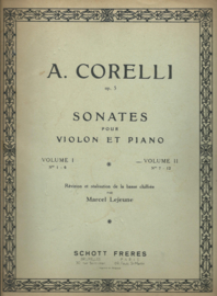 A. CORELLI op. 5 – SONATES POUR VIOLON ET PIANO – SONATA VII t/m XII