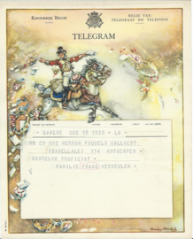 SET van 4 oude belgische telegrammen – 1948