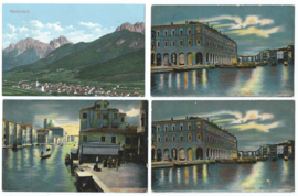 SET van 4 ansichtkaarten – Italië – o.a. 1905-1907