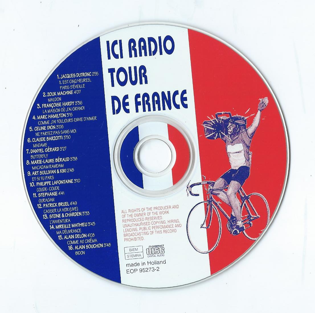 CD – Various - ICI RADIO TOUR DE FRANCE - 16 TOURTOPPERS