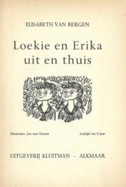 Loekie en Erika – uit en thuis – ELISABETH VAN BERGEN - 1964
