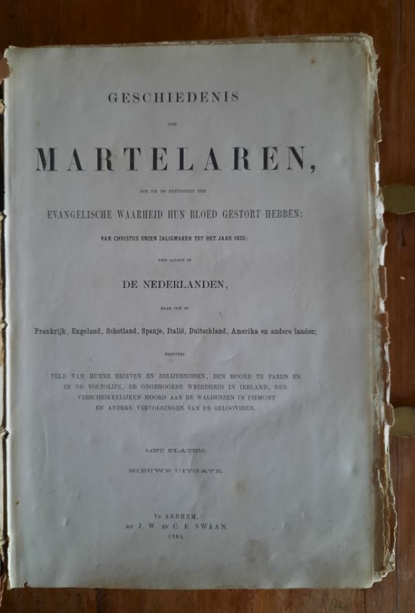 GESCHIEDENIS DER MARTELAREN ... - 1868